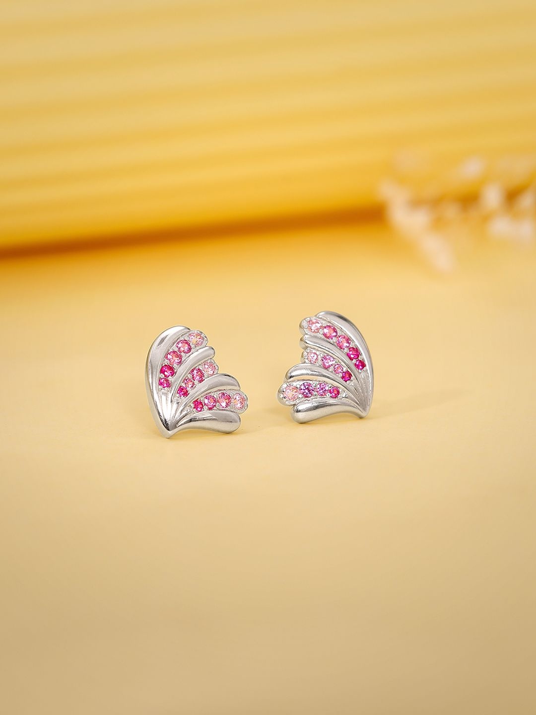 

GIVA 92.5 Sterling Silver Rhodium-Plated Waveshell Enamelled Studs