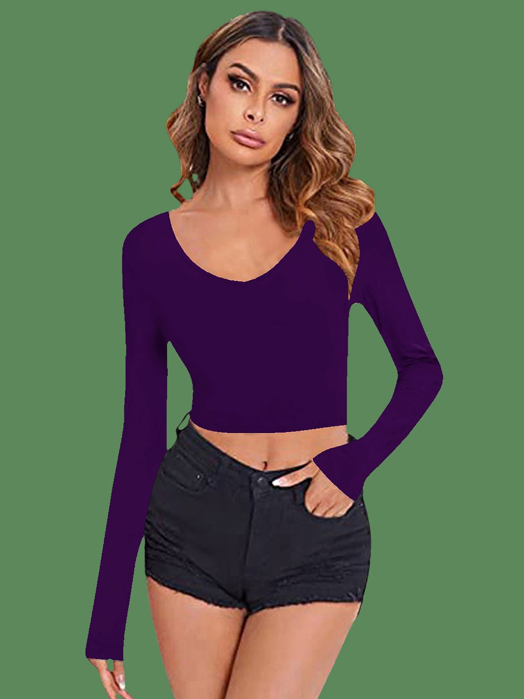 

Dream Beauty Fashion Crop Top, Purple