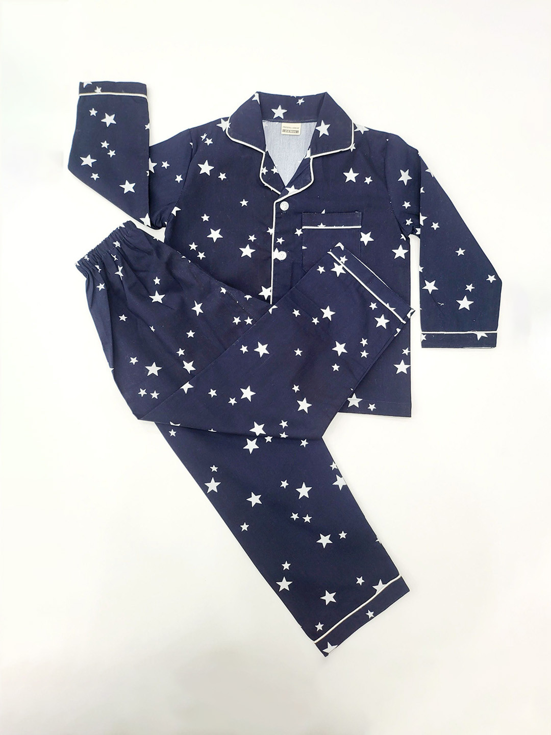 

Freesia Array Unisex Kids Printed Night suit, Blue