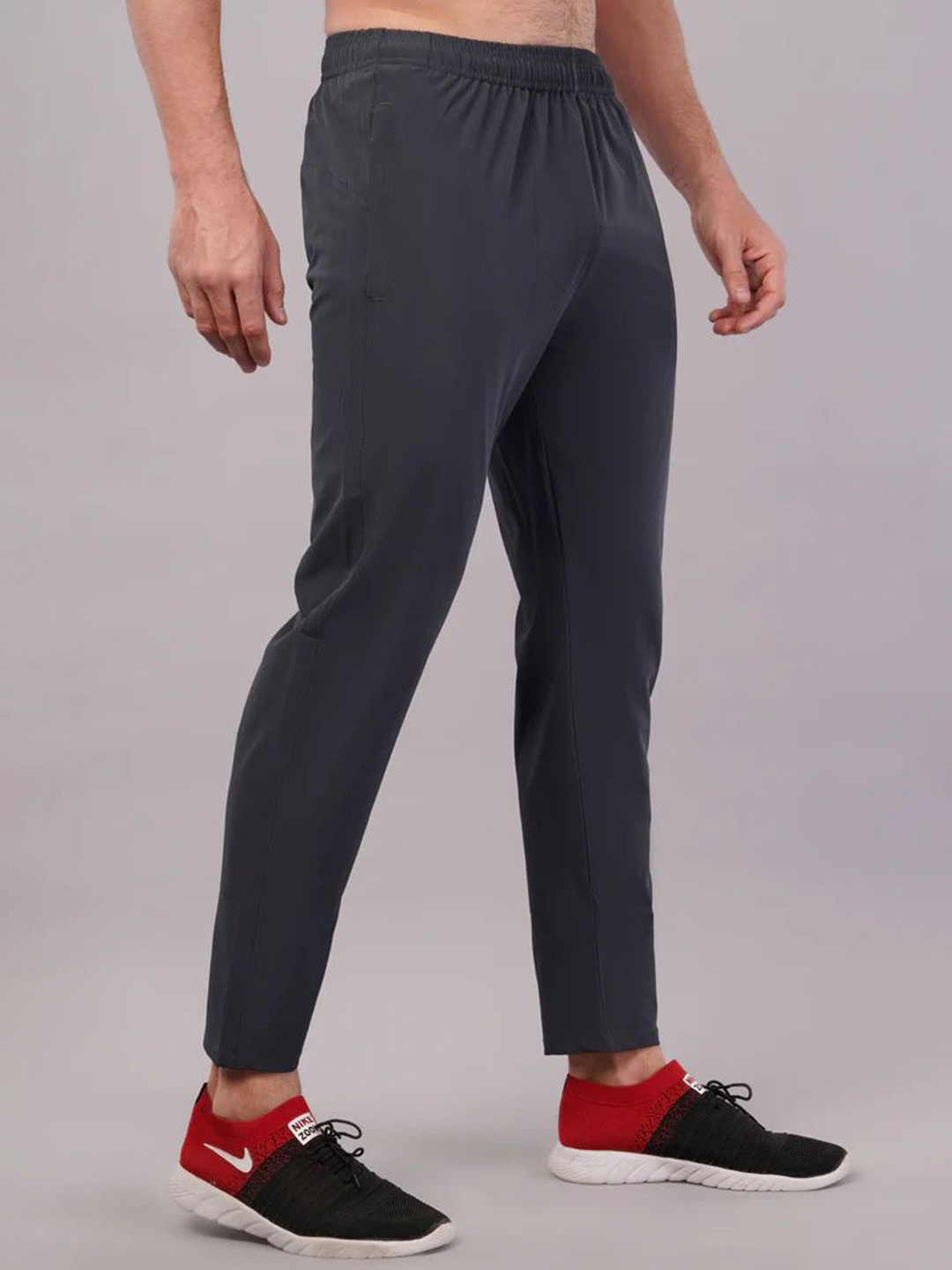 

Moda Rapido Men Solid Dri-Fit Technology Sports Track Pant, Grey