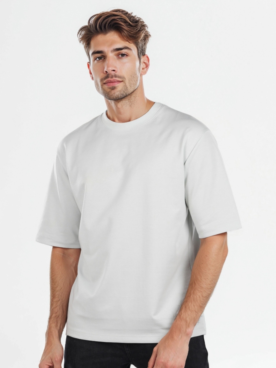 

Celio Men Solid Round Neck Cotton T-shirt, Off white