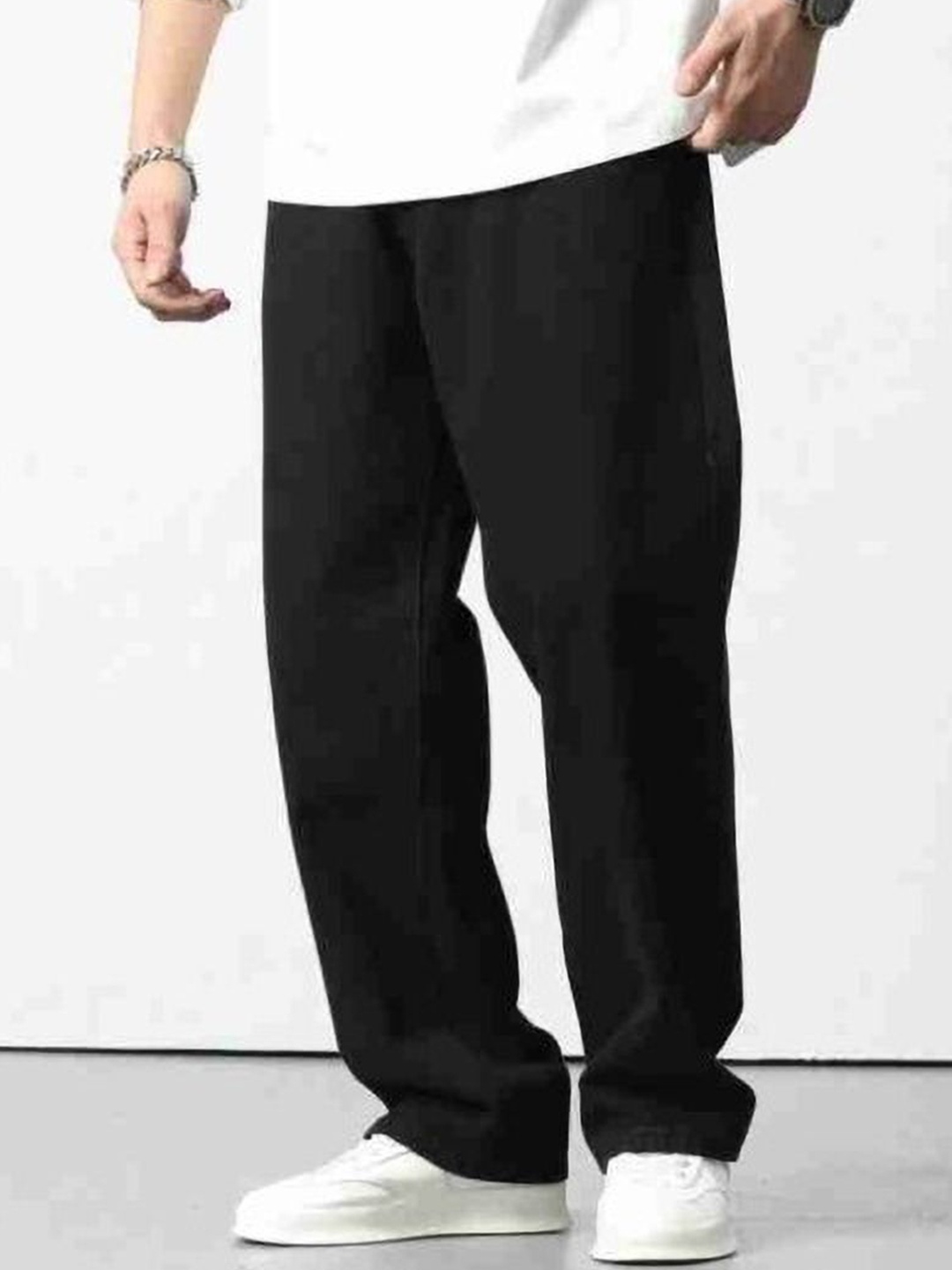 

Rend Men Relaxed Fit Stretchable Jeans, Black