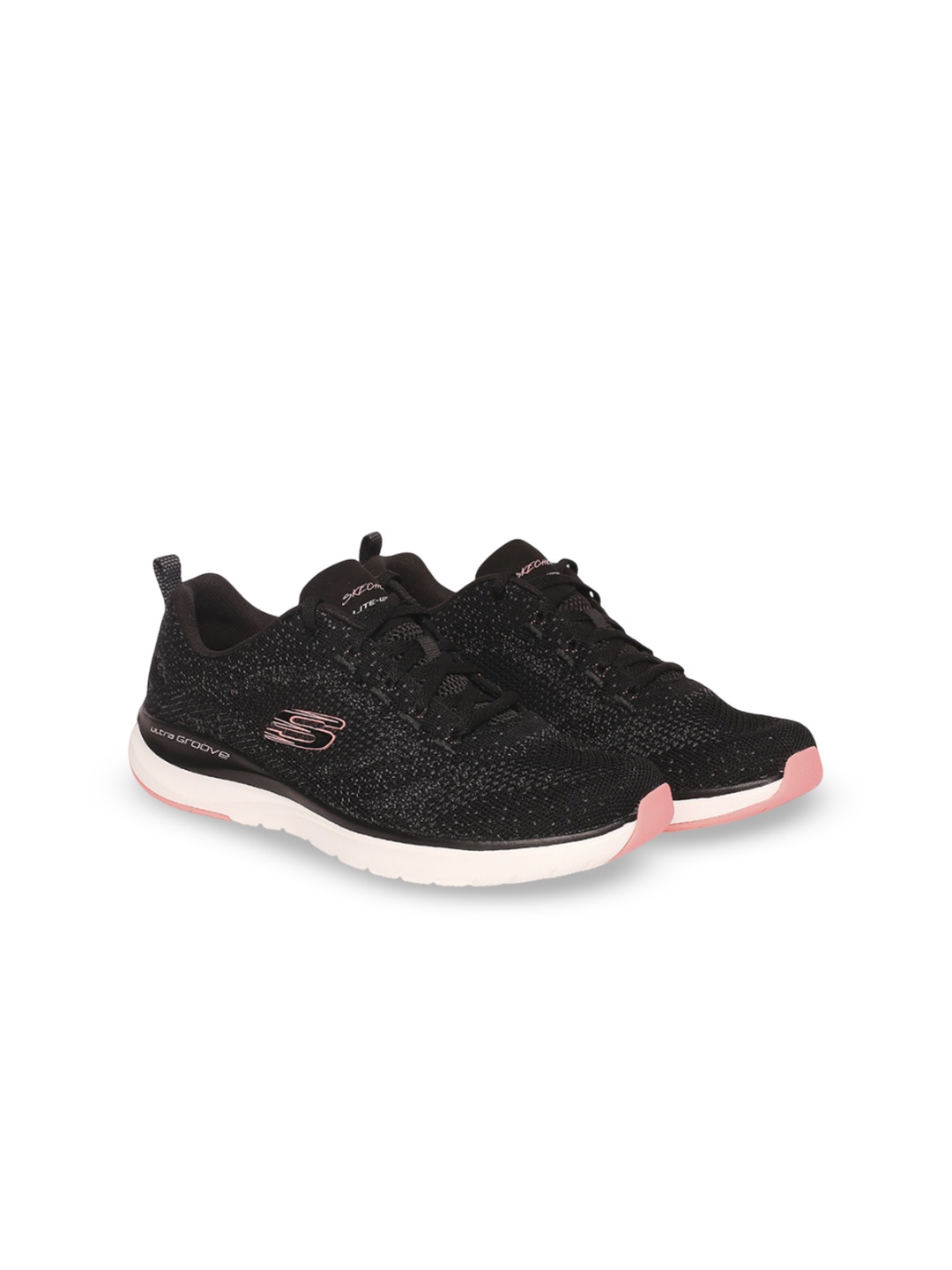 

Skechers Womens Ultra Groove Casual Shoe, Black
