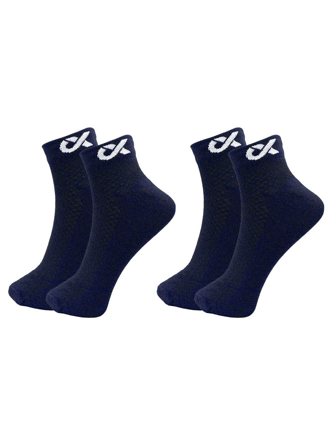 

Xjarvis Unisex Pack Of 2 Ankle-Length Socks, Navy blue