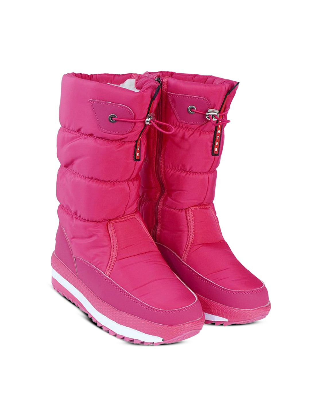 

Little Surprise Box LLP High Rise Waterproof Winter Snow Boots For Minus temperature, Fuchsia