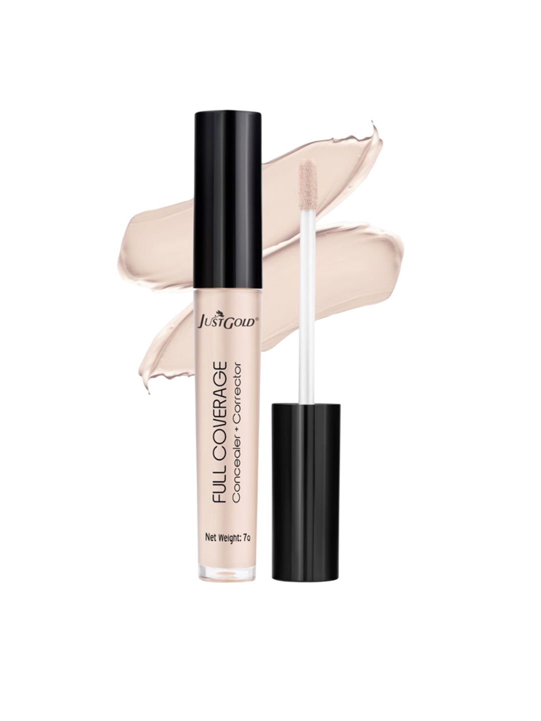 

JUSTGOLD Liquid Full Coverage Concealer + Corrector- 30 g - Shade- #01, Off white