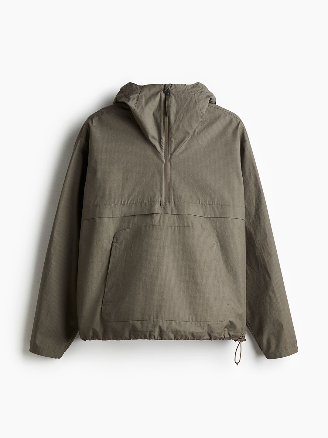 

H&M Relaxed Fit Water-Repellent Popover Jacket, Olive