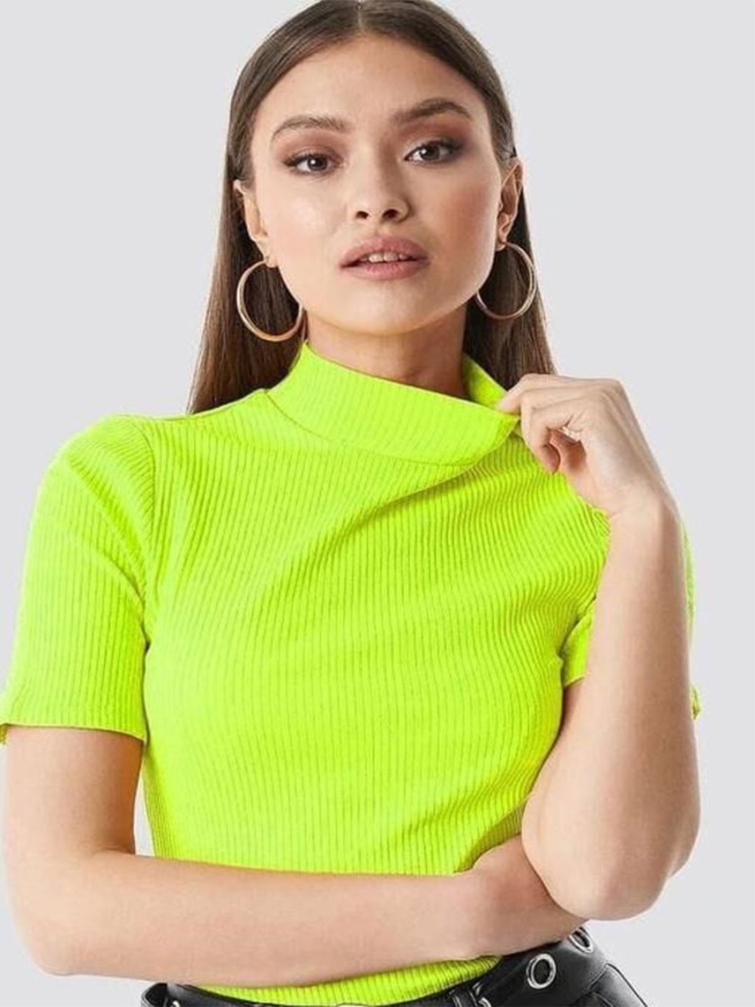 

KASHIAN Women Crop Top, Green