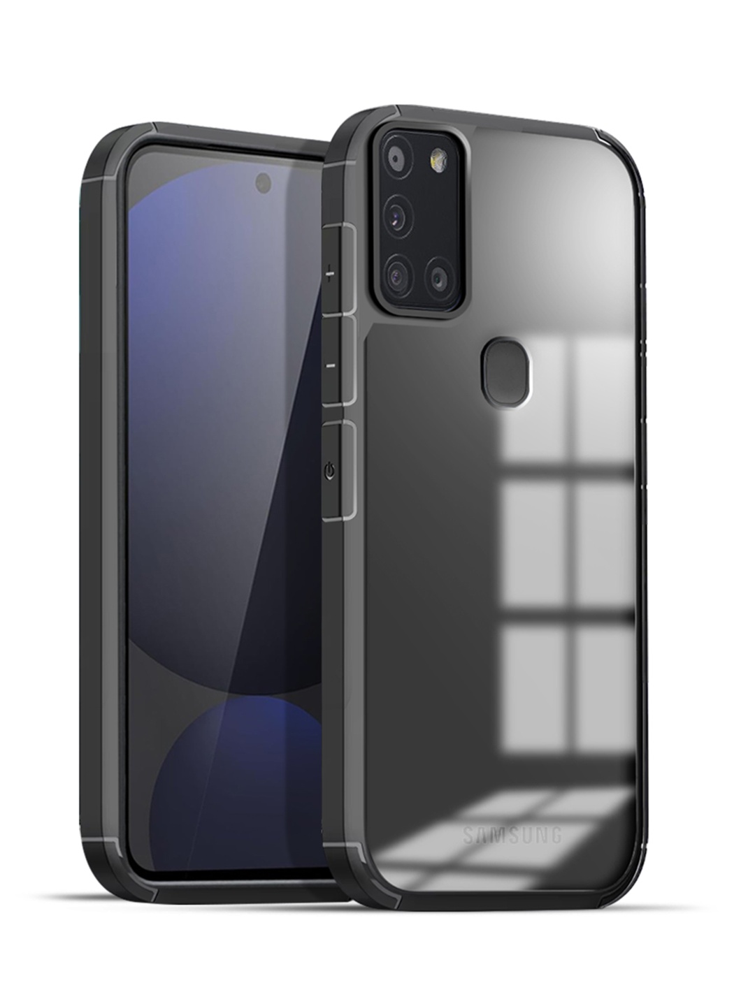

Karwan Solid Samsung Galaxy M31 Shockproof Bumper Back Case, Black