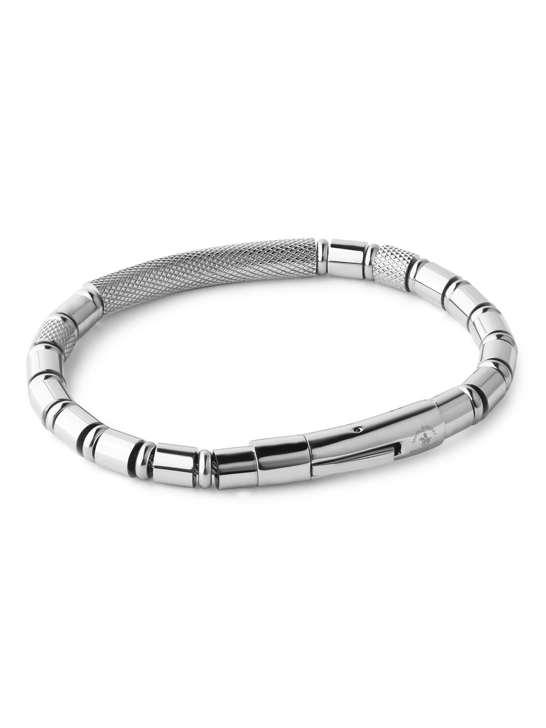 

SANTA BARBARA POLO & RACQUET CLUB Stainless Steel Cuff Bracelet, Silver