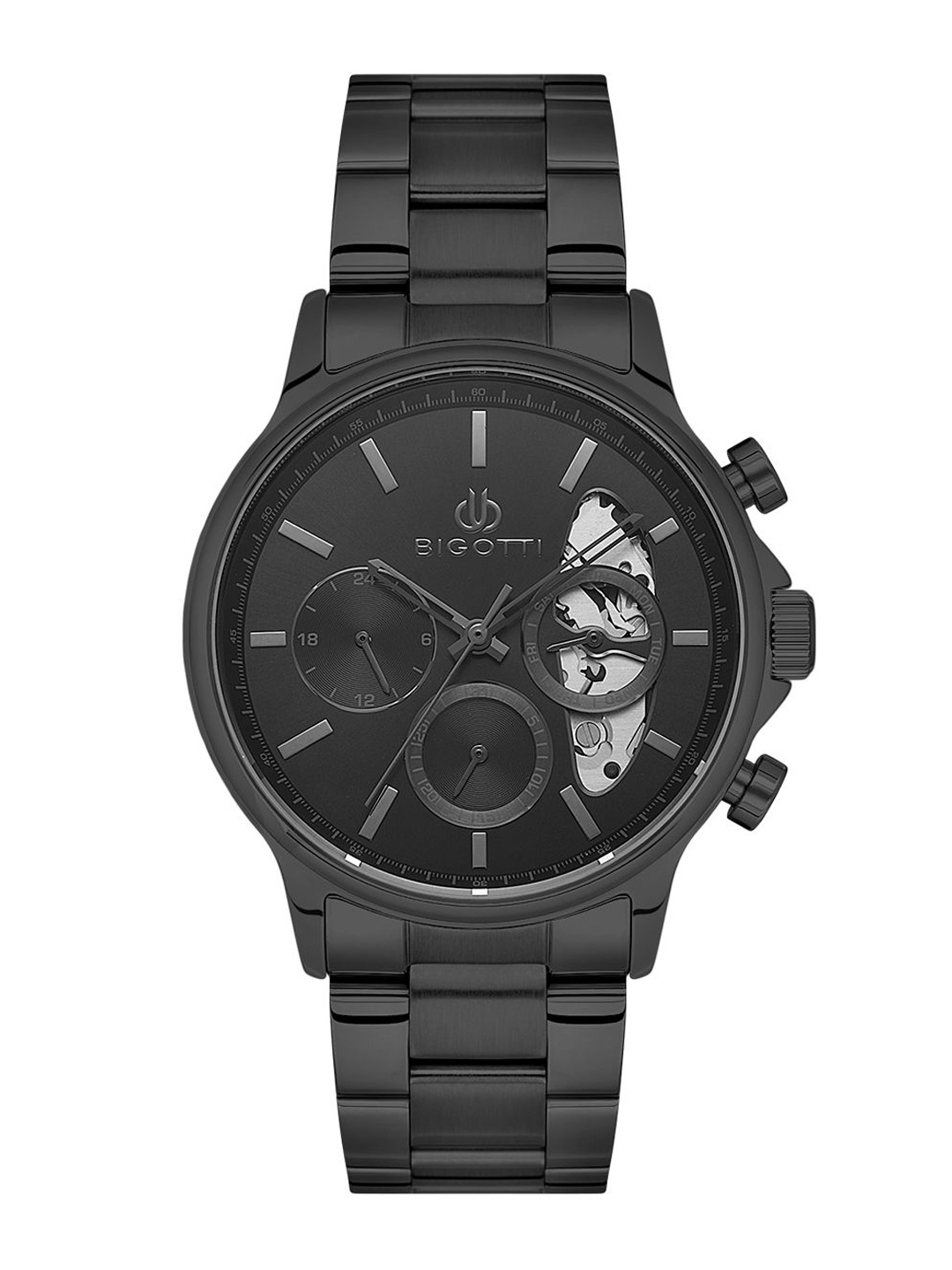 

BIGOTTI Raffinato Men Skeleton Dial Analogue Watch BG.1.10593-5, Black