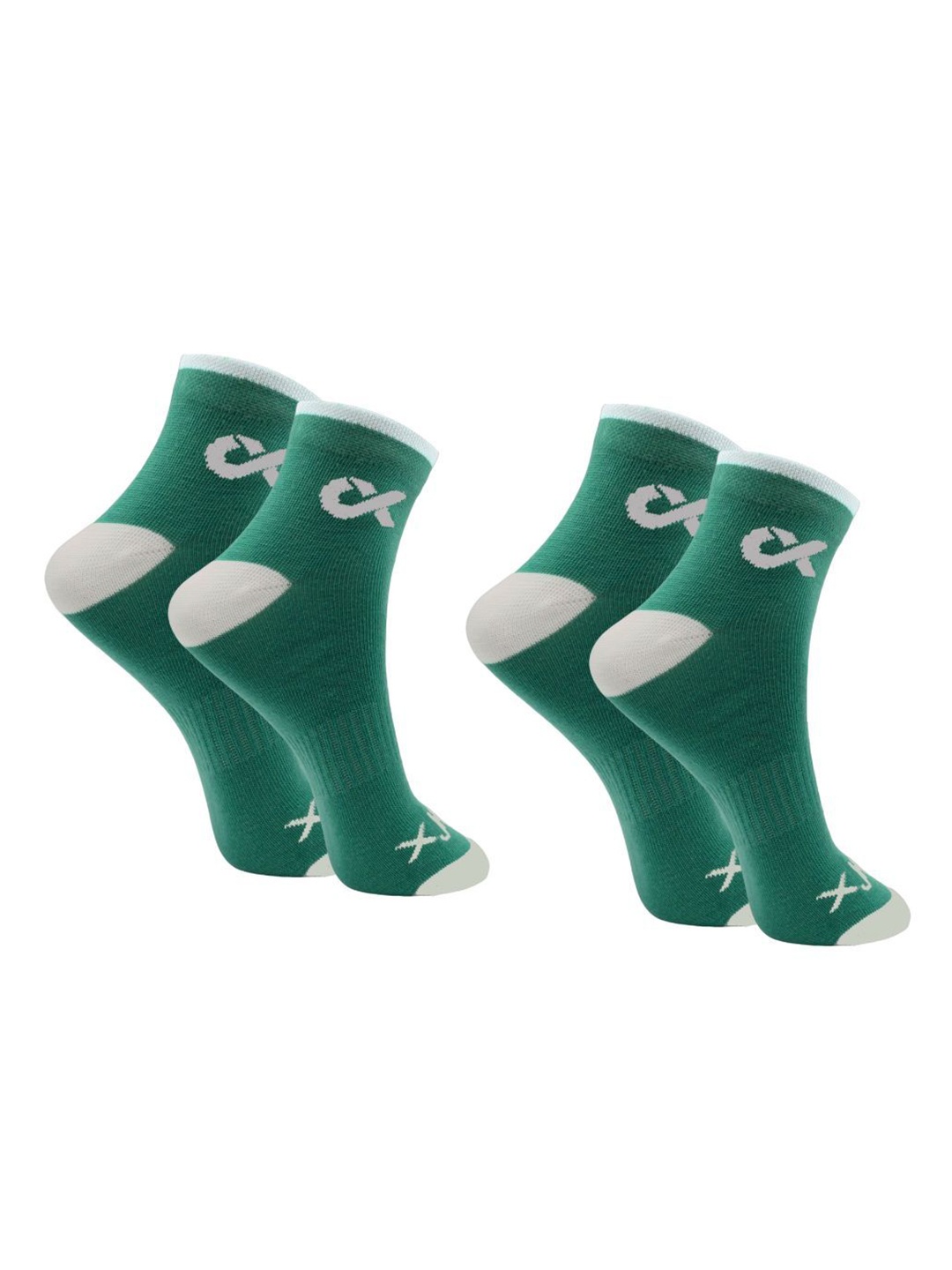 

Xjarvis Unisex Pack Of 2 Ankle-Length Socks, Green