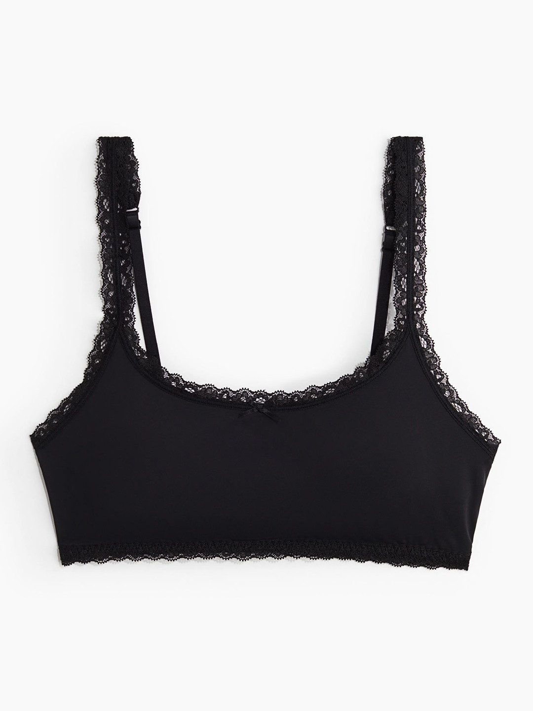 

H&M Women Padded Soft Microfibre Bra, Black