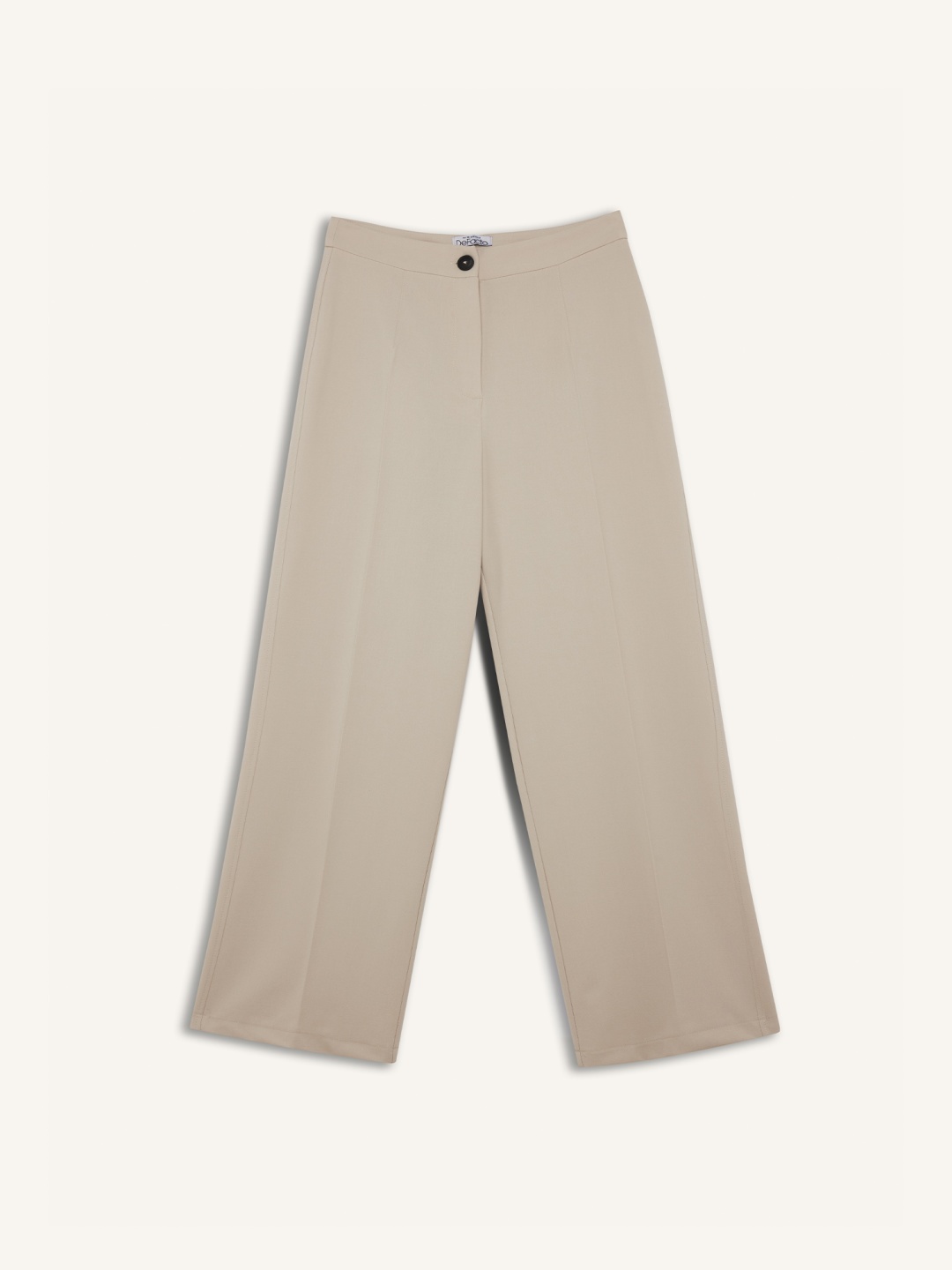 

DeFacto Women Straight Fit Formal Trousers, Off white