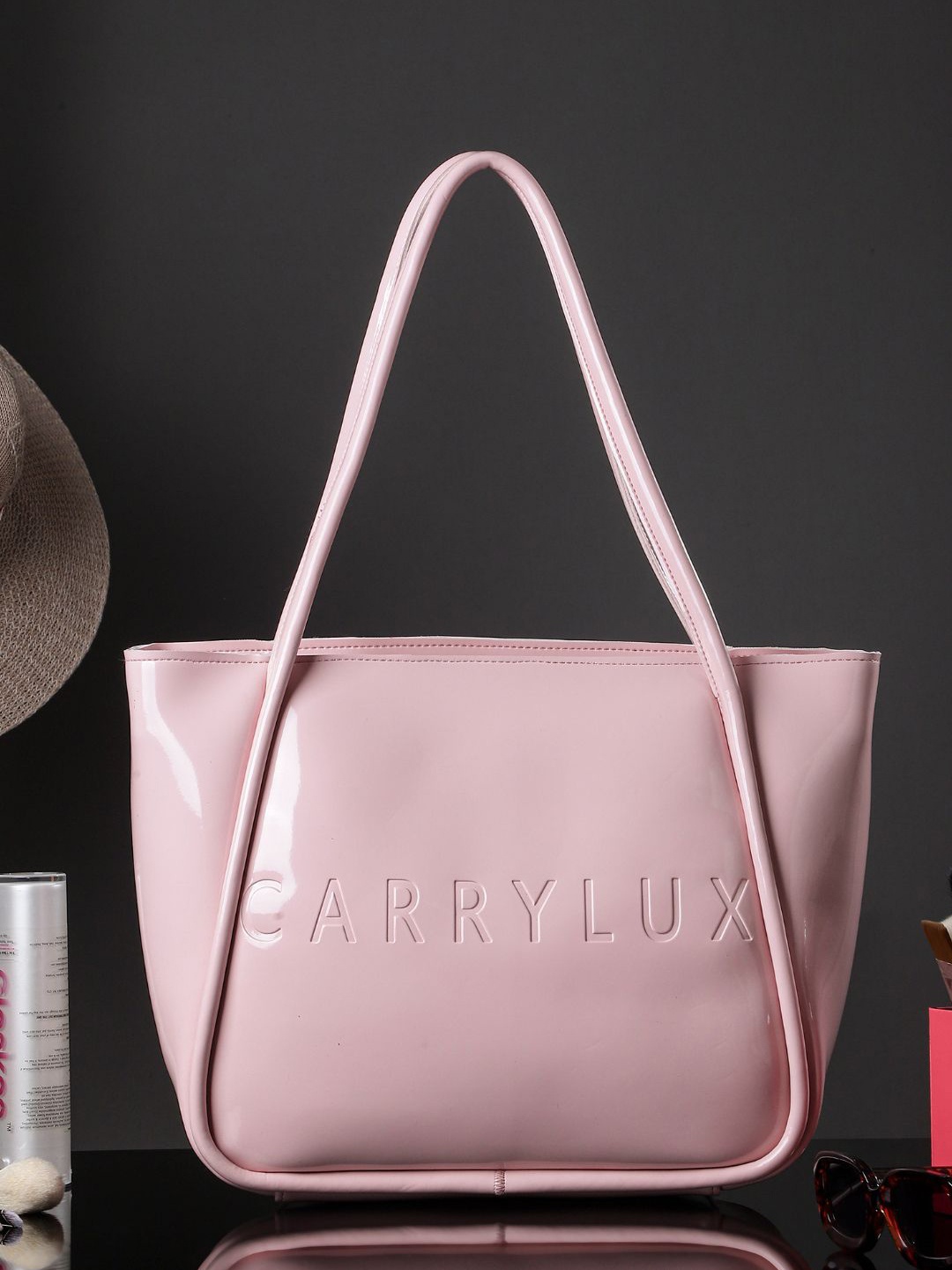 

CarryLux PU Shopper Tote Bag, Pink