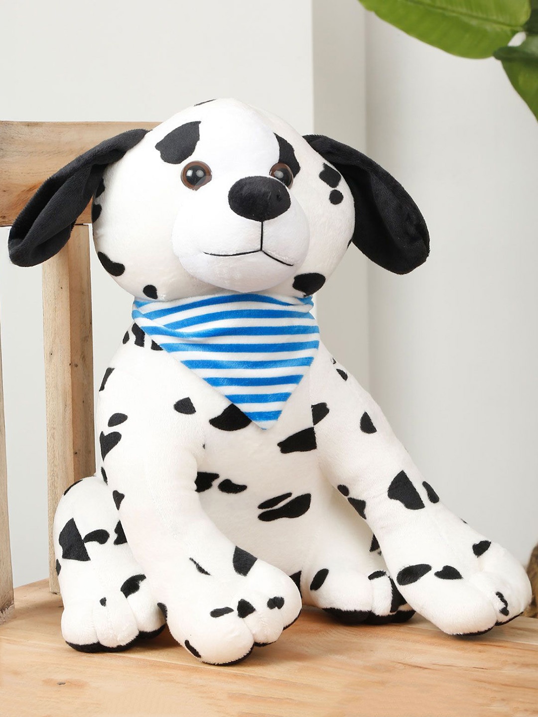 

LITTLE GINNIE Kids Dalmatian Dog Soft Toy, White