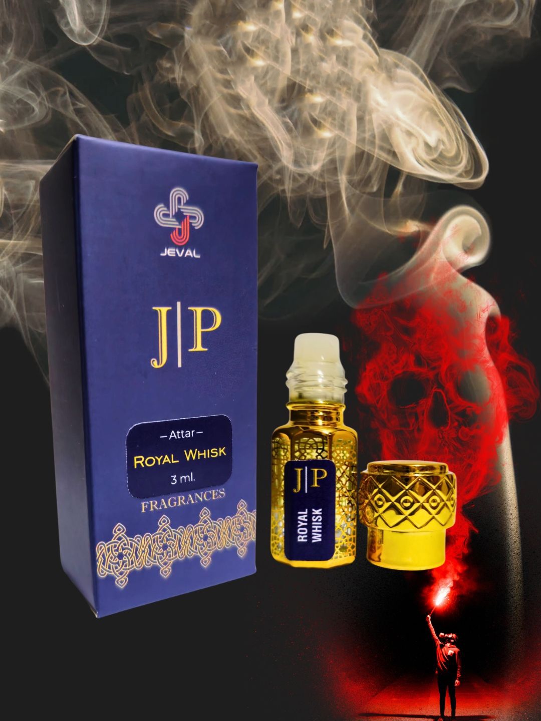 

Jeval Royal Whisk Alcohol Free Attar - 3 ml, Na