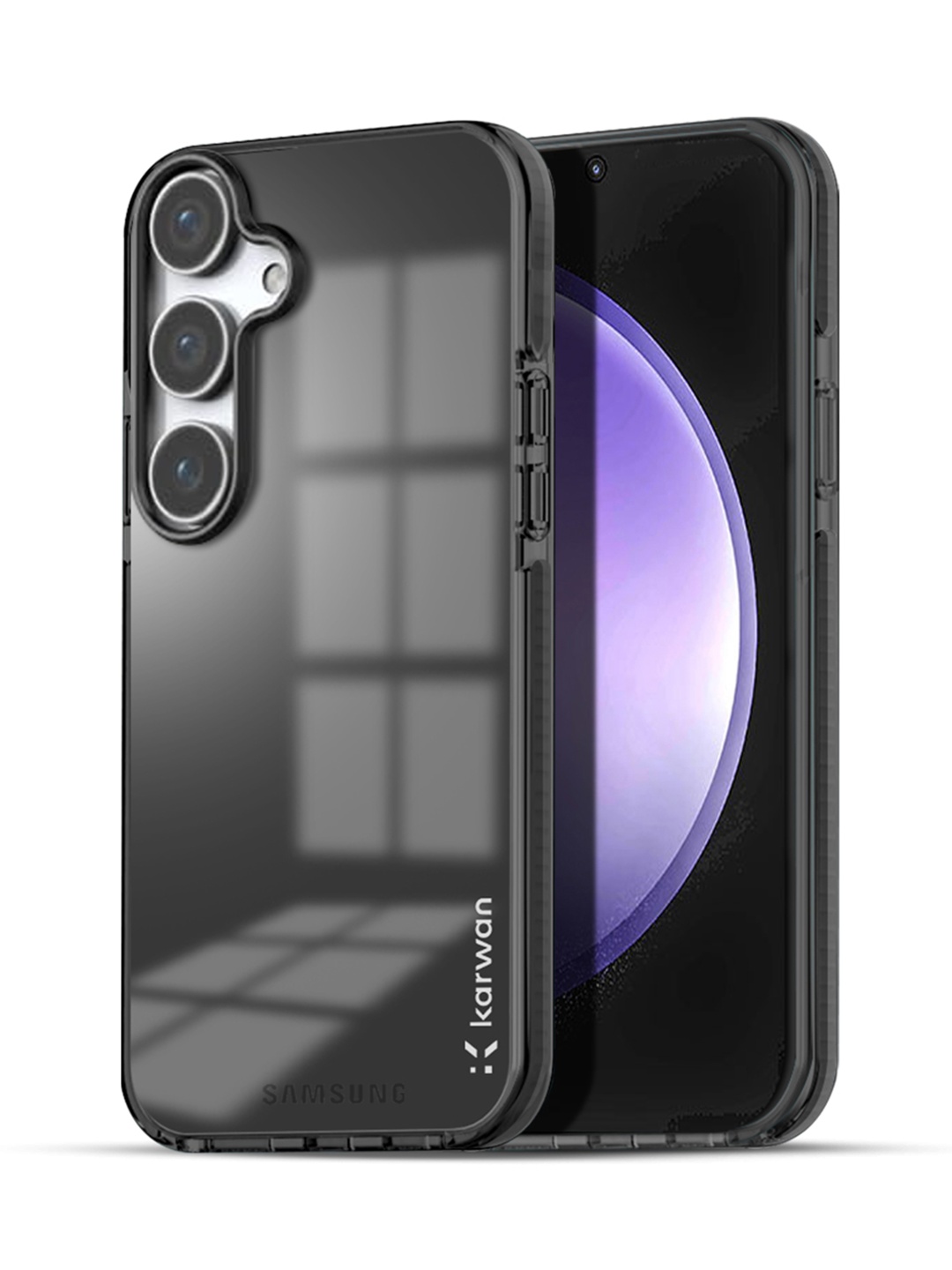 

Karwan Solid Samsung A35 5G Back Case, Black