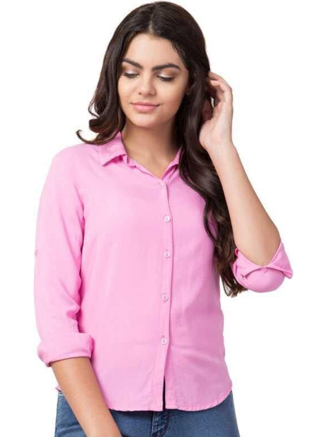 

KASHIAN Women Opaque Casual Shirt, Pink