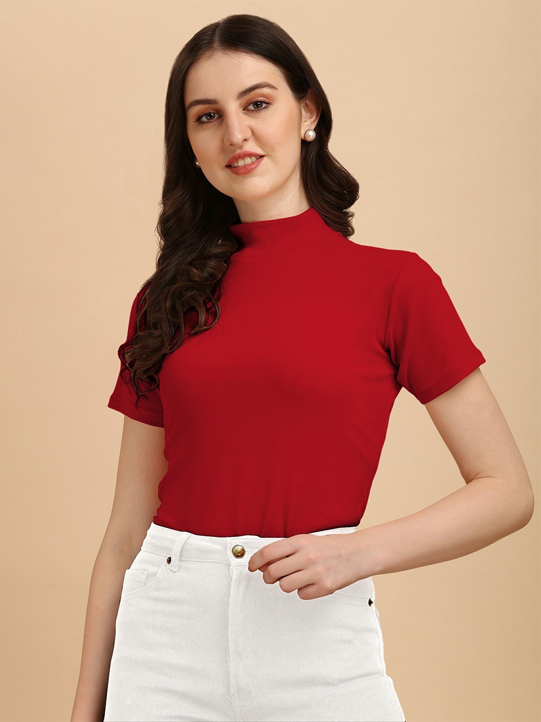 

CORSICA Top, Maroon