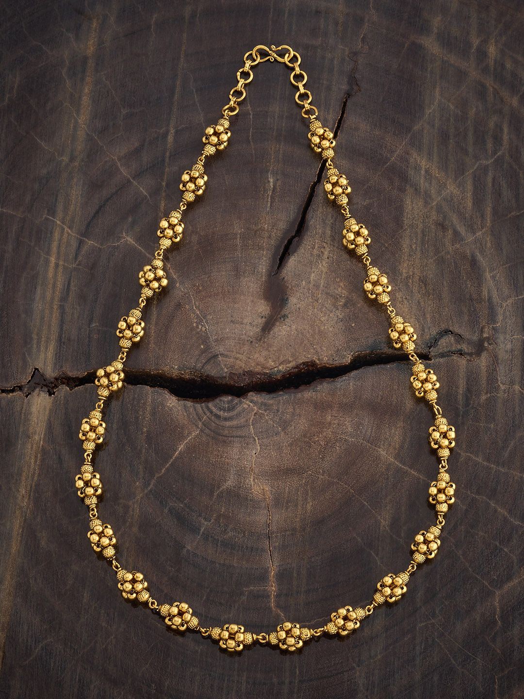 

Kushal's Fashion Jewellery Copper Gold-Plated Antique Mala