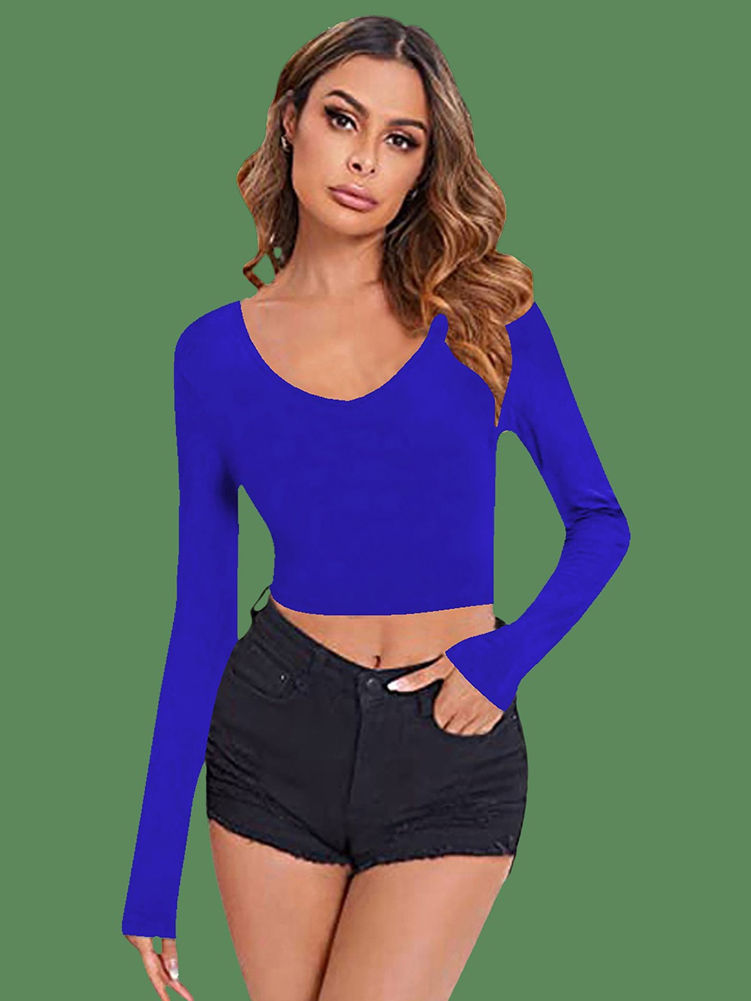 

Dream Beauty Fashion Crop Top, Blue