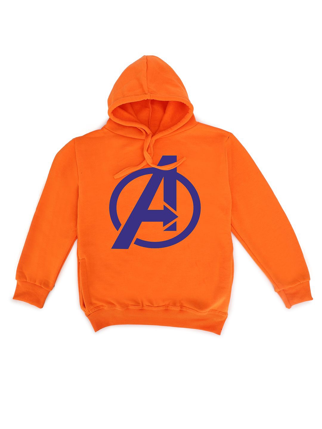 

Fabvio Plus Kids Printed Hooded Pullover Sweatshirt, Orange