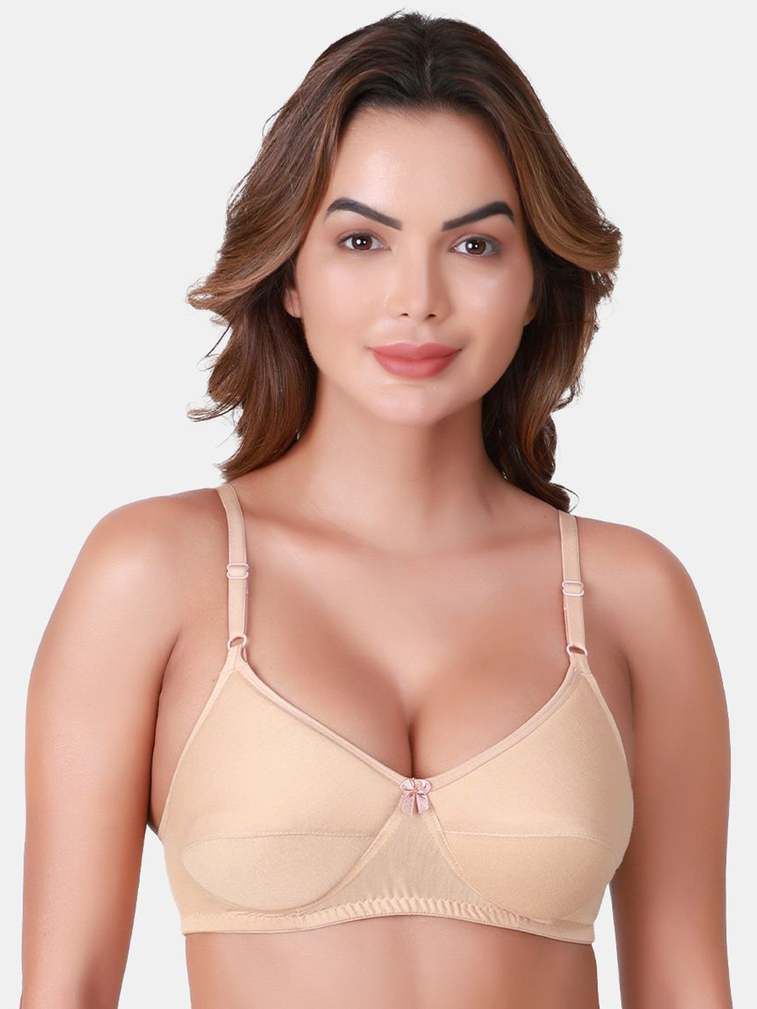 

SKDREAMS Women Medium Coverage Heavily Padded Everyday Bra, Nude