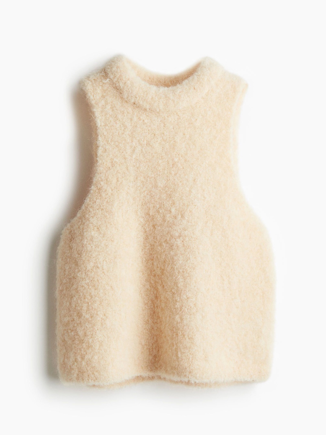 

H&M Women Wool-Blend Top, Beige