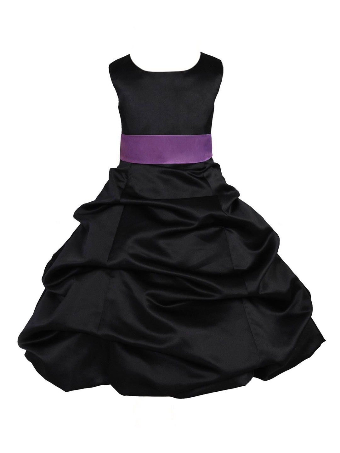 

Wow Princess Satin Fit & Flare Dress, Black