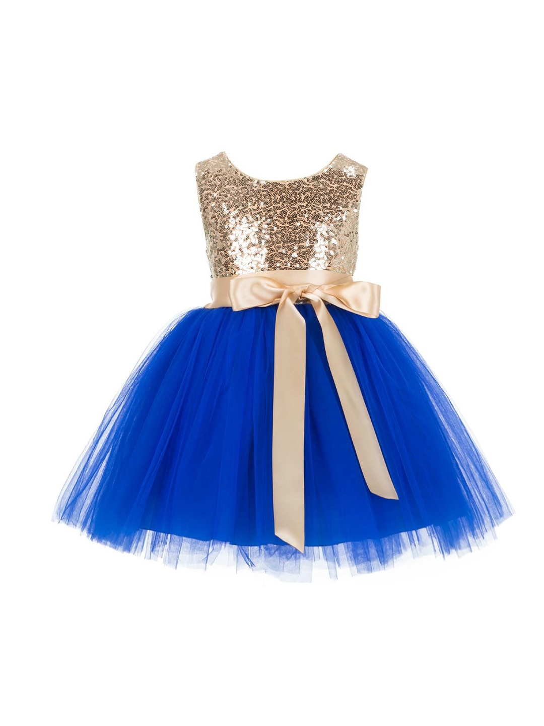 

Wow Princess Girls Net Fit and Flare Dress, Blue