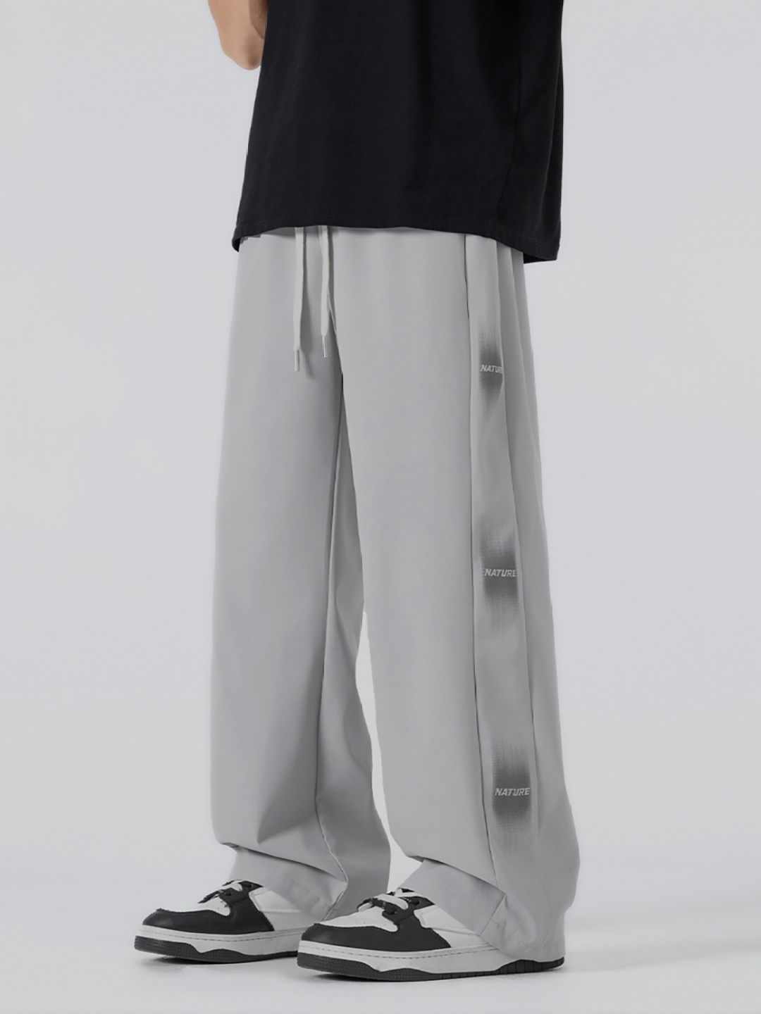

StyleCast x Revolte Men Easy Wash Pleated Regular Trousers, Grey