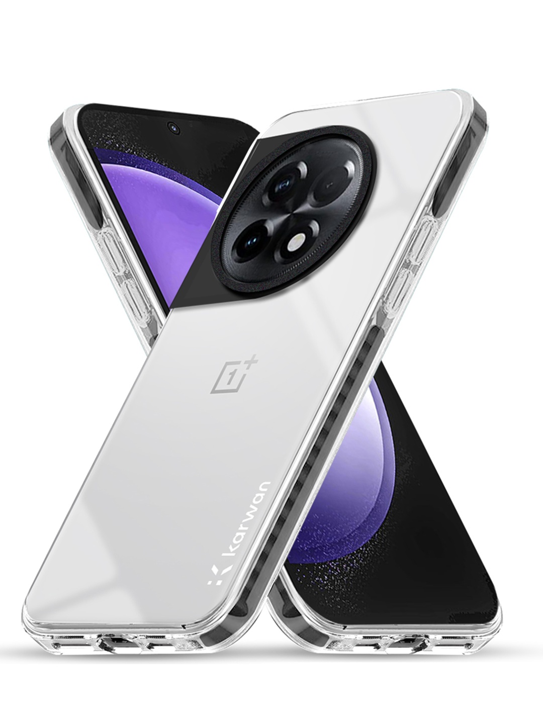 

Karwan Solid Oneplus-11R Back Case, Transparent