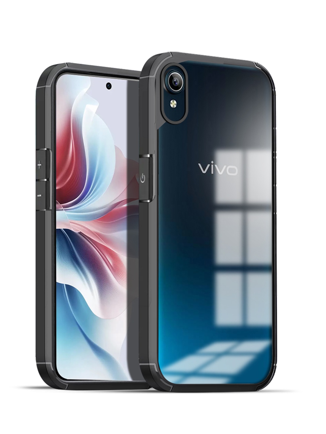 

Karwan Solid Vivo Y9i Back Case, Black