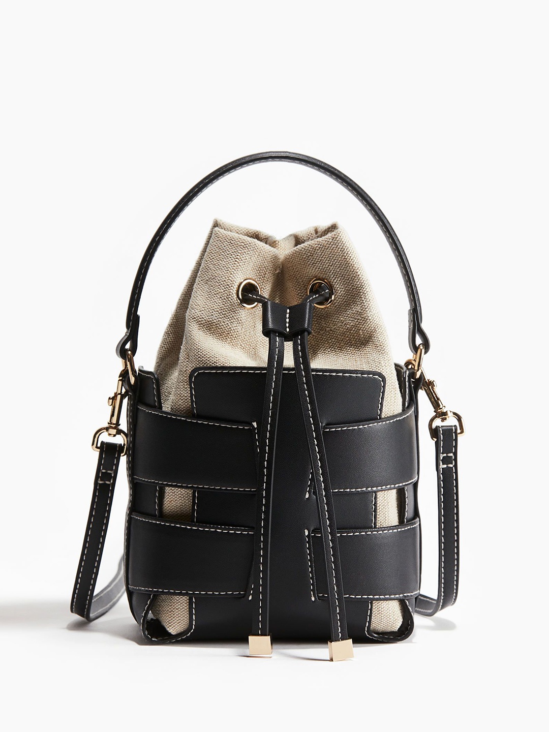 

H&M Crossbody Bucket Bag, Black