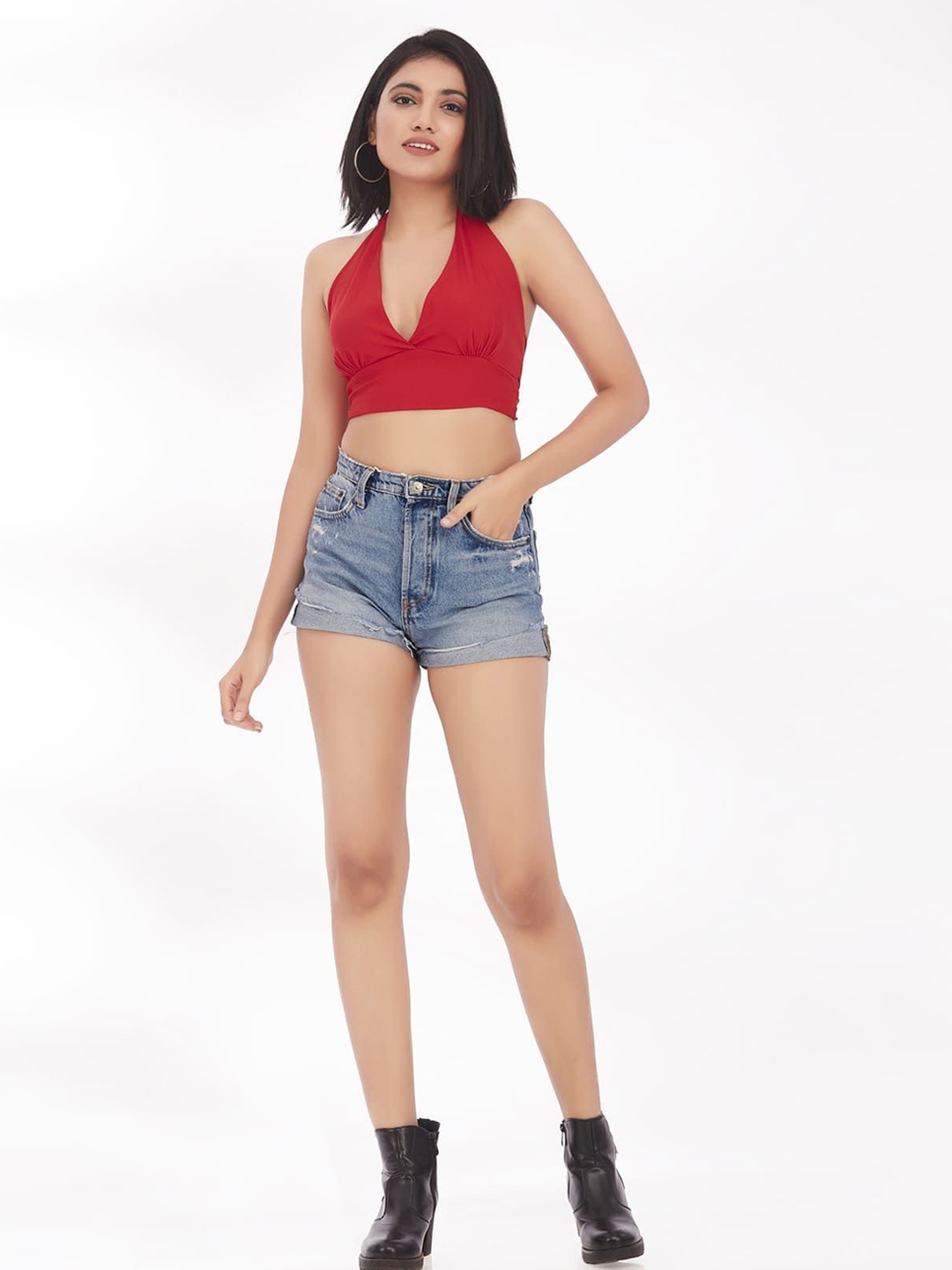

KAIN woman Crop Top, Red