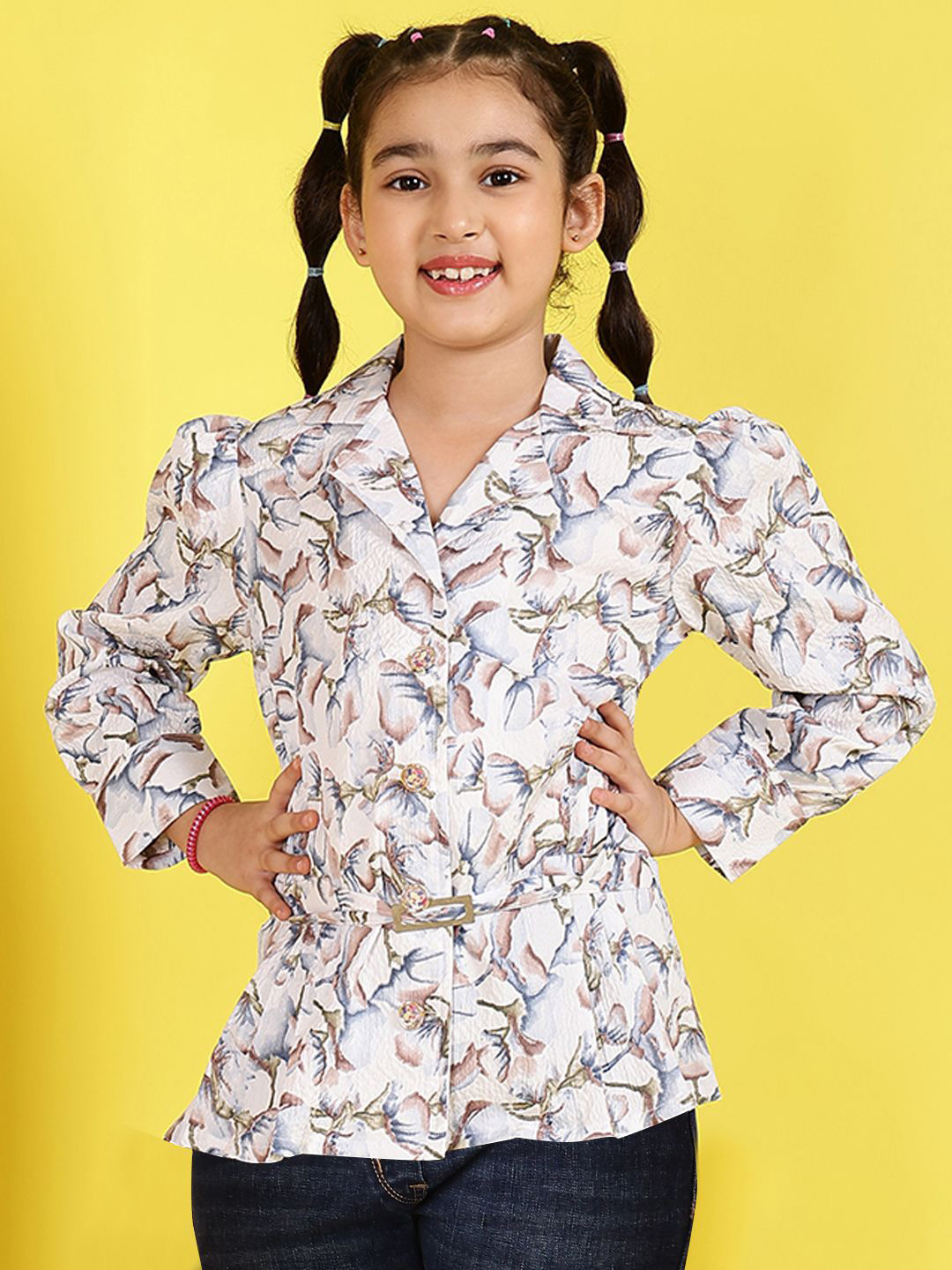 

Ishti Floral Print Top, White