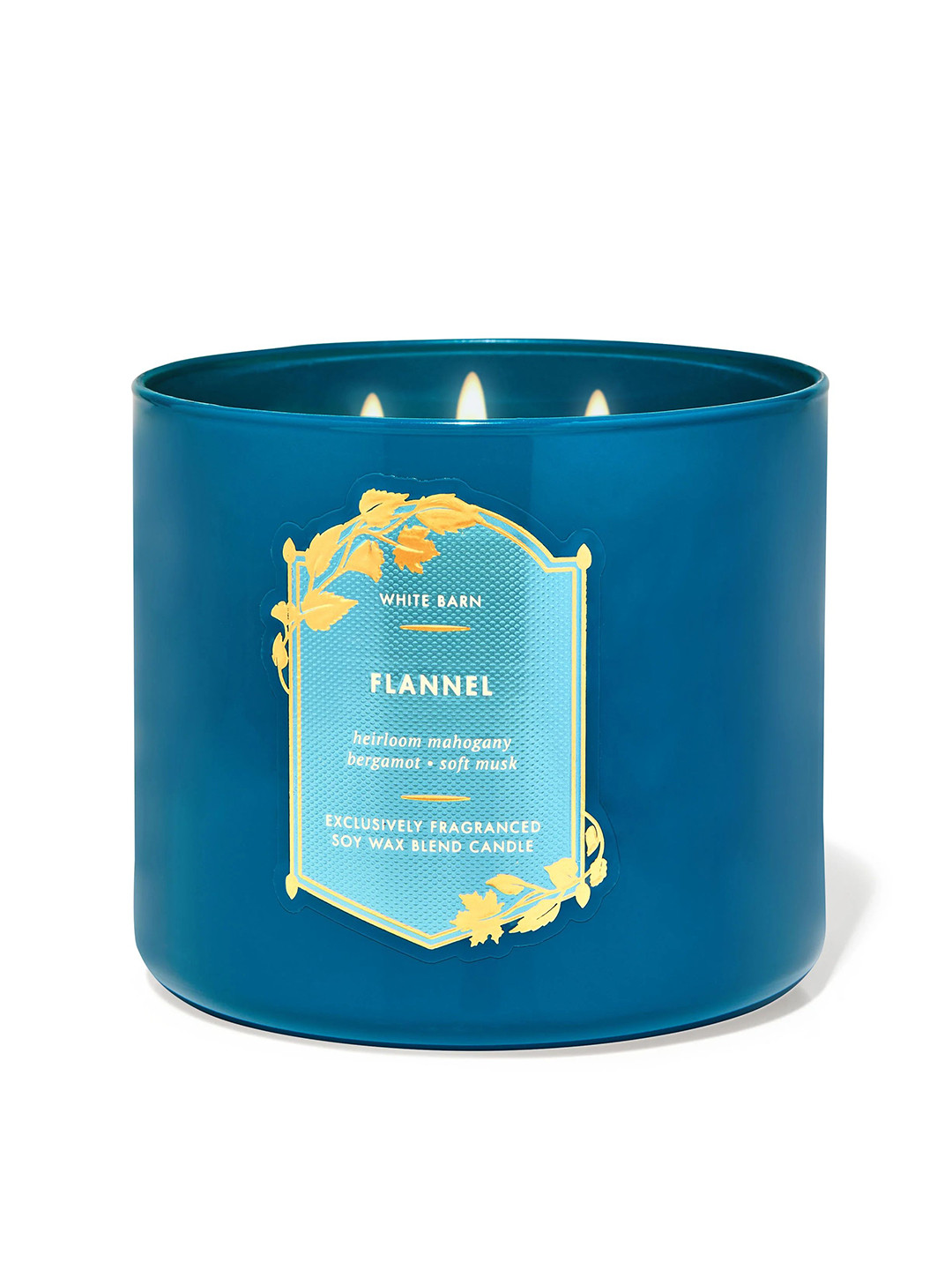 

Bath & Body Works Flannel 3-Wick Candle - 411 g, Blue