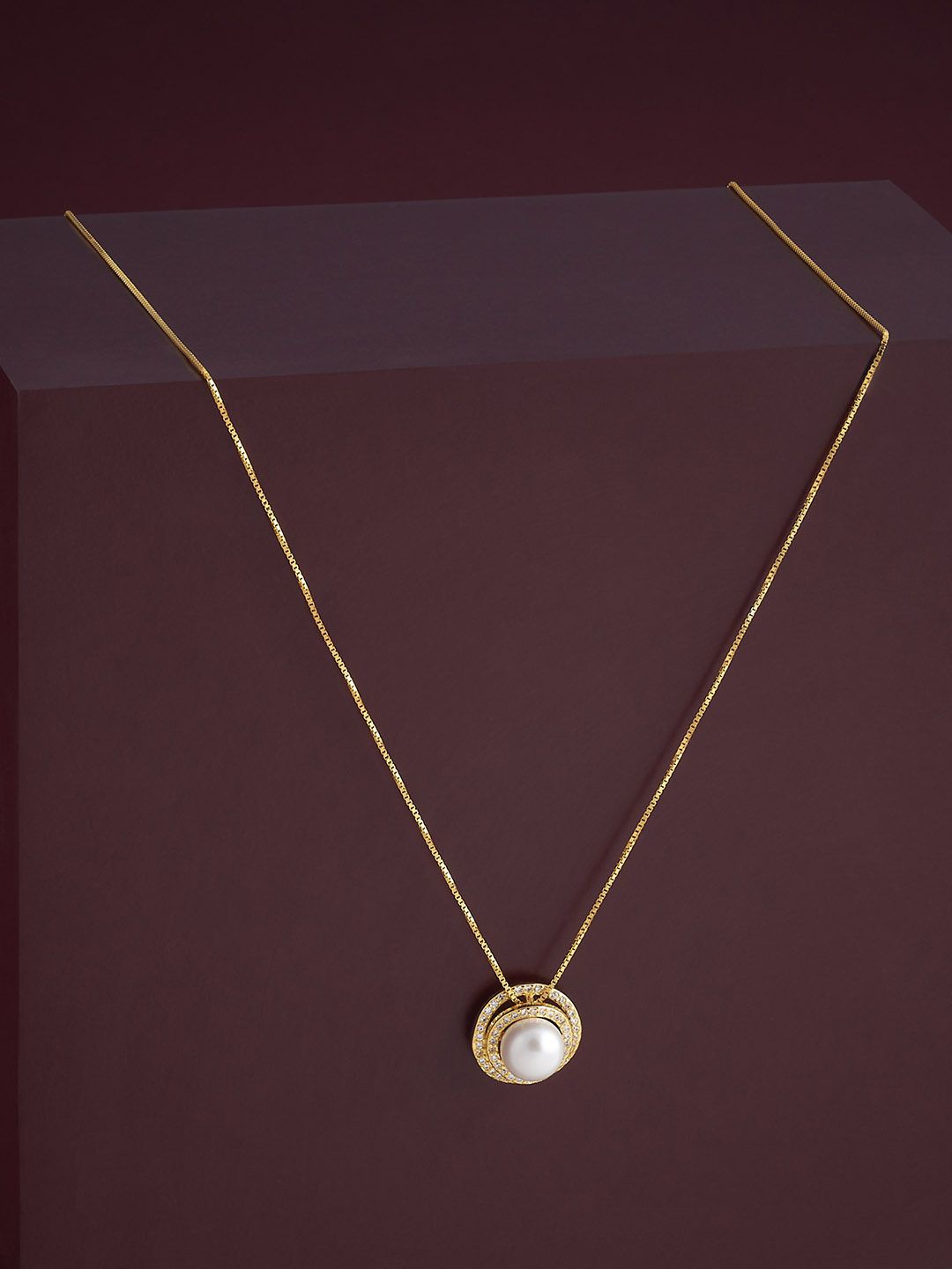 

Kushal's Fashion Jewellery 92.5 Silver Gold-Plated Contemporary Pendants