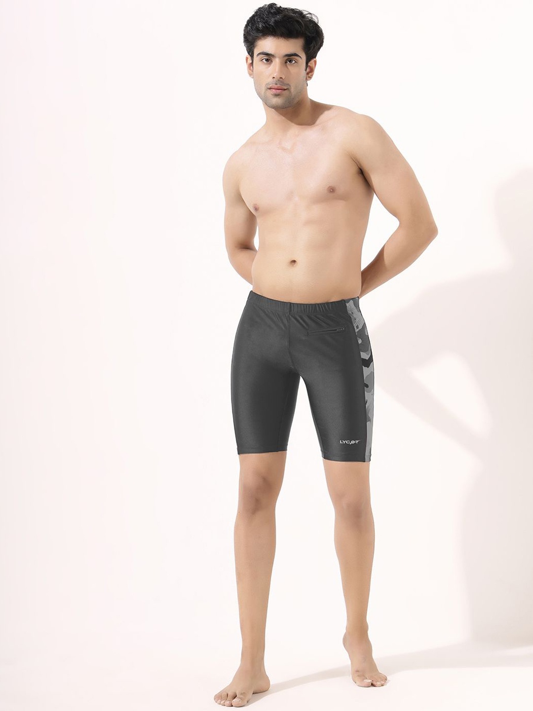 

LYCOT Men Swim Bottoms, Charcoal