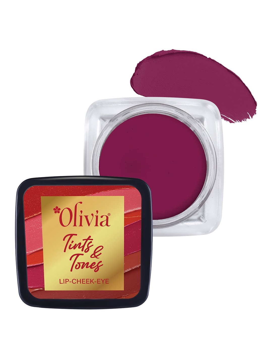 

Olivia Long Lasting Tints & Tones For Lip, Cheek & Eye Lip Tint - 5 g - Mulberry Hues 07, Magenta