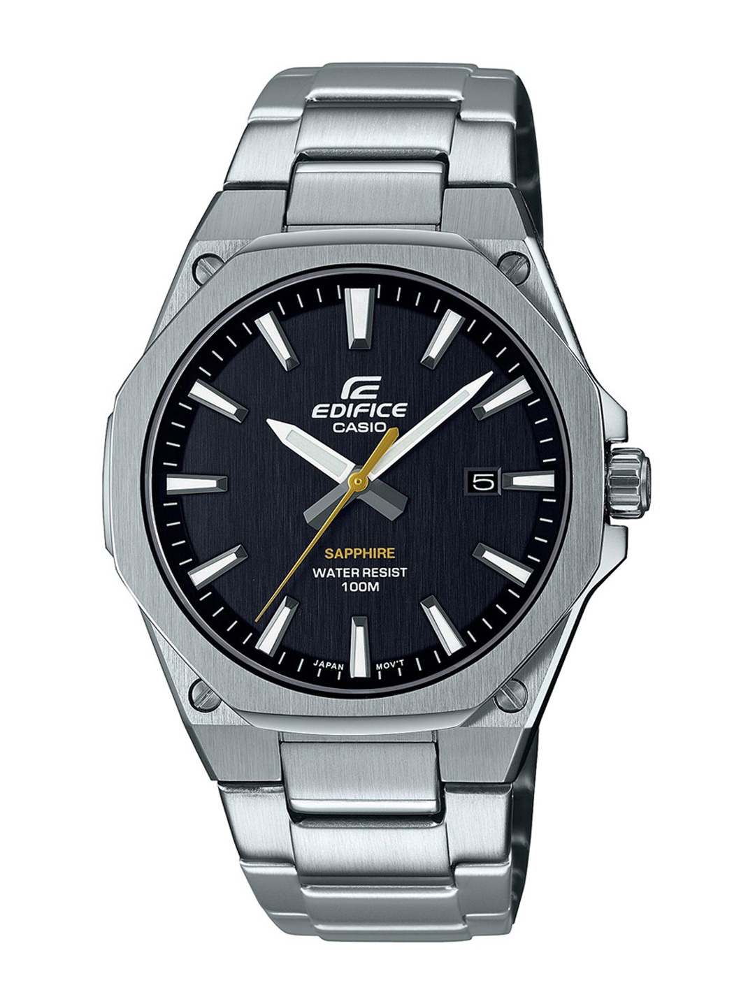 

CASIO Men Dial & Stainless Steel Cuff Straps Analogue Chronograph Watch ED539, Black