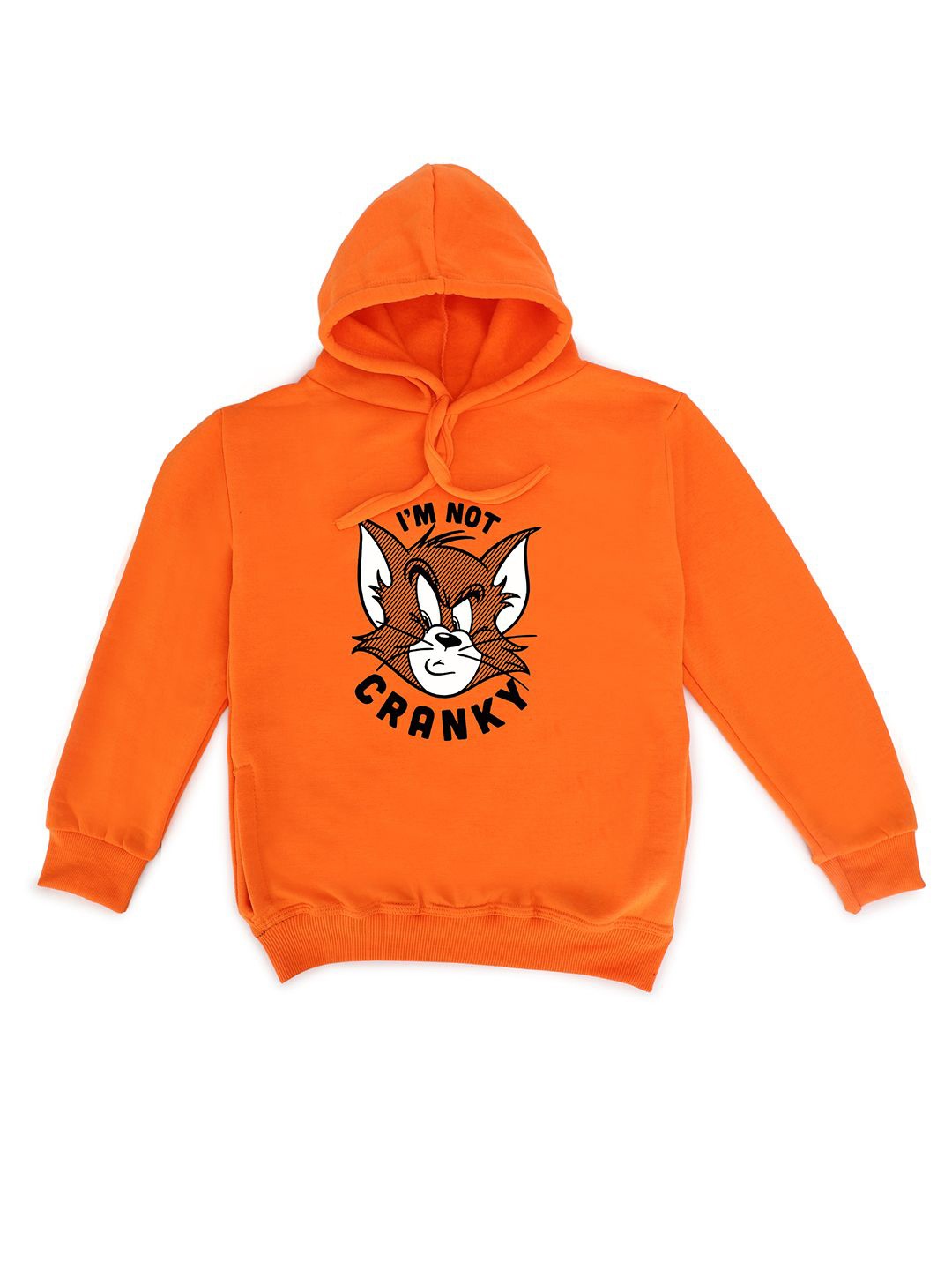 

Fabvio Plus Kids Printed Hooded Sweatshirt, Orange