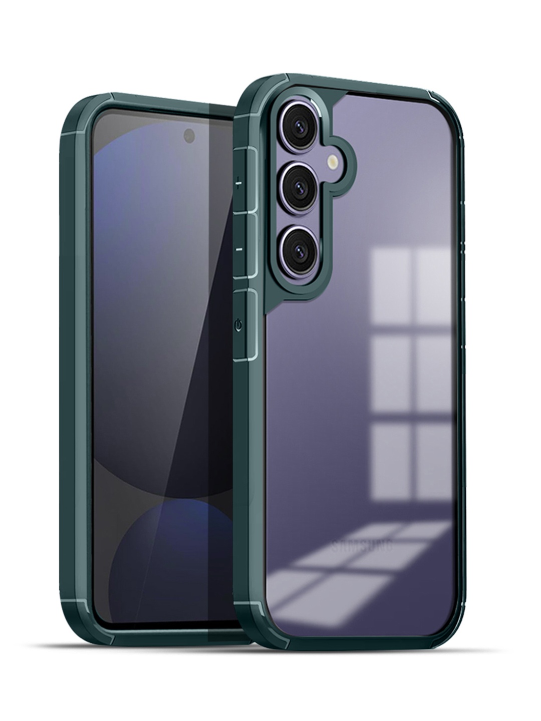 

Karwan Solid Samsung S24 5G Polycarbonate Back Case, Green