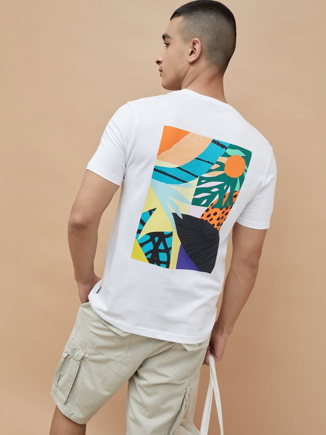 

Fame Forever by Lifestyle Men Graphic Printed Round Neck Cotton T-shirt, White
