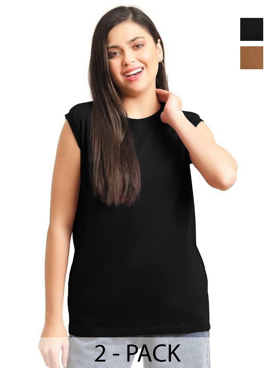 

NOTWILD Women 2 Pockets T-shirt, Black