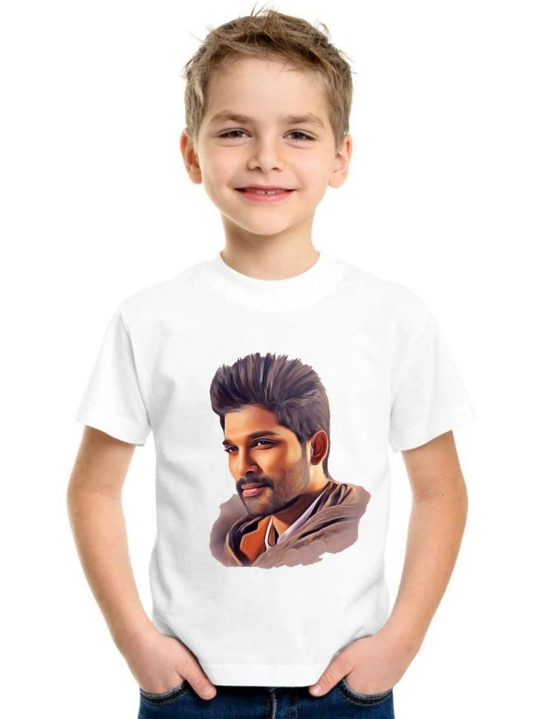 

SHUBHAM DESIGNER GALLERY Girls Graphic Printed Round Neck T-shirt, White