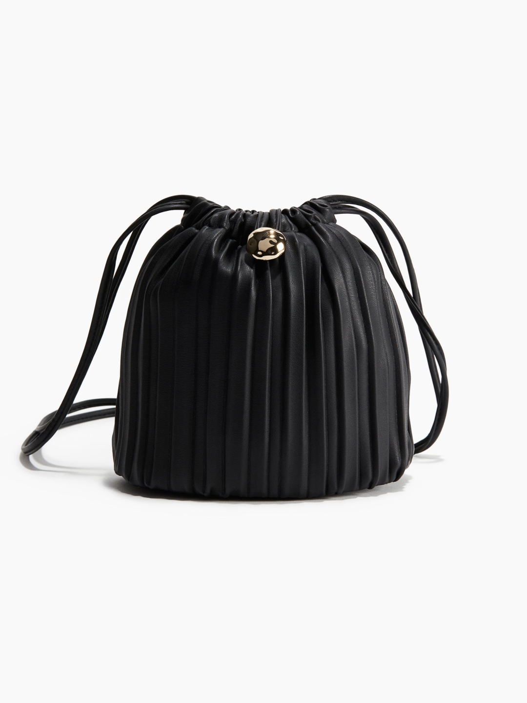 

H&M Pleated Phone Bag, Black