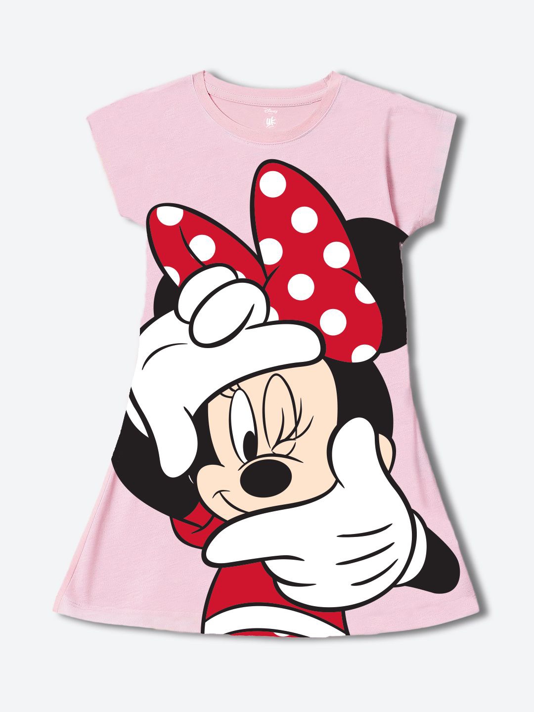 

YK Disney Print A-Line Dress, Pink