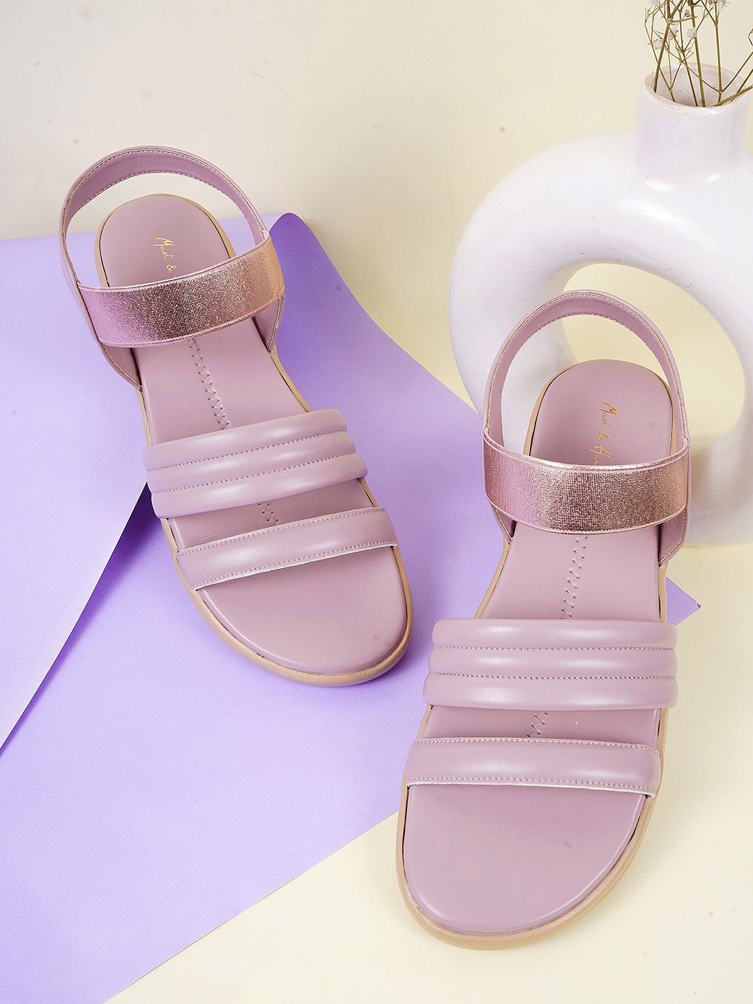 

Mast & Harbour Women Platform Heels Open Toe Sandals, Nude